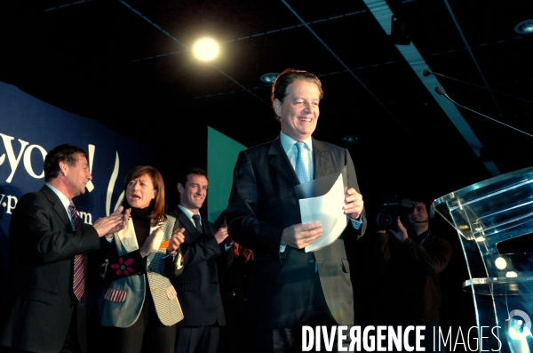 Meeting de Dominique PERBEN, candidat UMP à la mairie de LYON