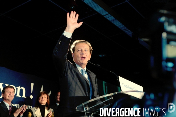 Meeting de Dominique PERBEN, candidat UMP à la mairie de LYON