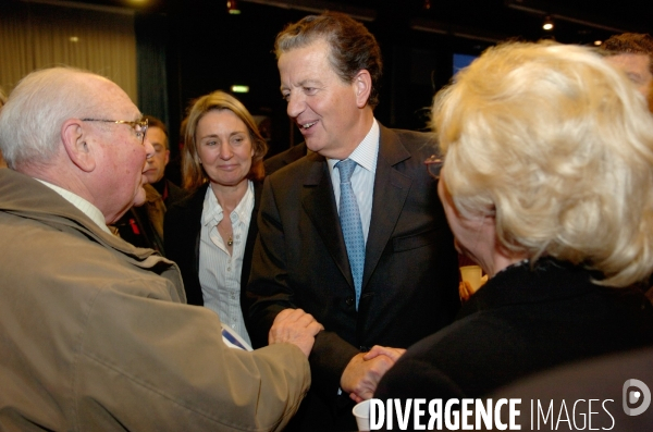 Meeting de Dominique PERBEN, candidat UMP à la mairie de LYON