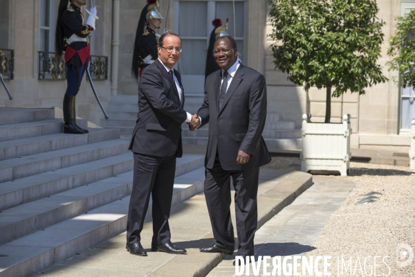 François Hollande et Alassane OUATTARA