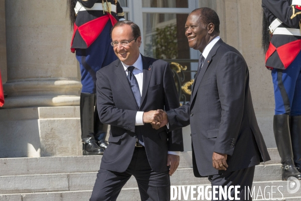 François Hollande et Alassane OUATTARA