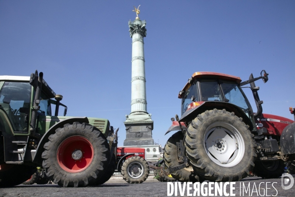 Manifestation d agriculteurs : 1300 tracteurs à Paris.