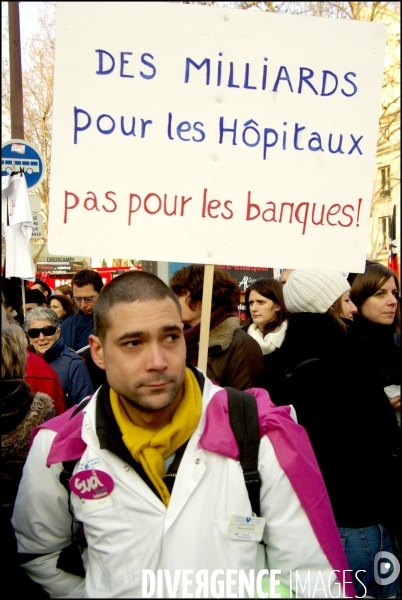 Manifestation du 29 janvier 2009, Paris.