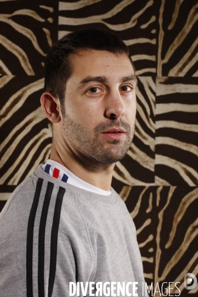 Mickael Guigou, ailier de l equipe de France de Handball