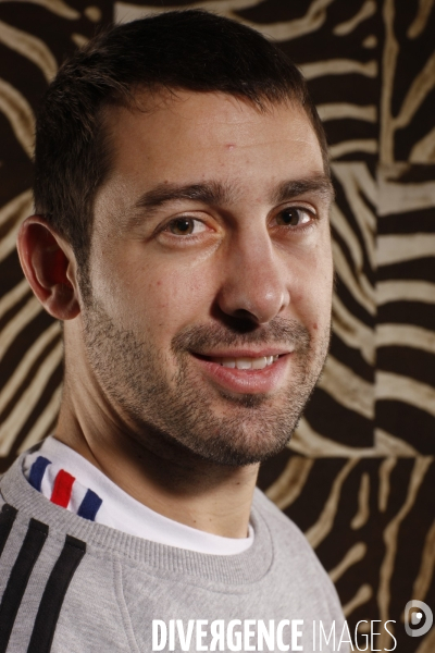 Mickael Guigou, ailier de l equipe de France de Handball
