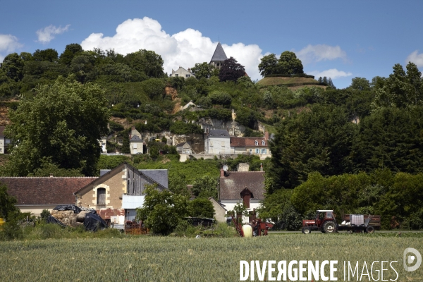 Le village de Trôo dans Loir-et-Cher.