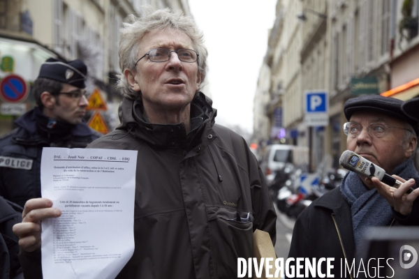 Marche pour l application de la Loi de réquisition (loi DALO).