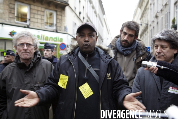 Marche pour l application de la Loi de réquisition (loi DALO).