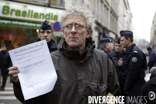 Marche pour l application de la Loi de réquisition (loi DALO).