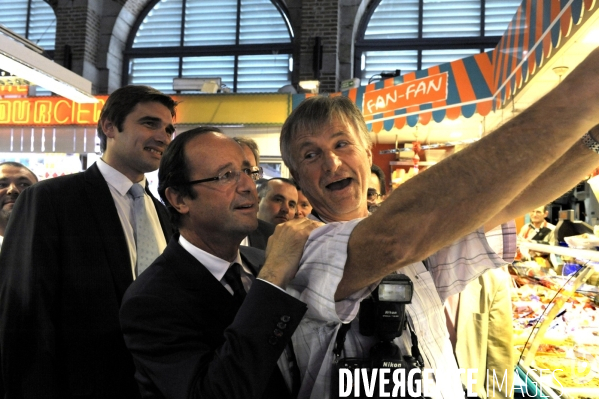 Francois hollande a cahors, tulle et a la fete de la rose de clergoux