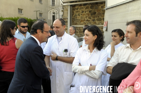 Francois hollande a cahors, tulle et a la fete de la rose de clergoux