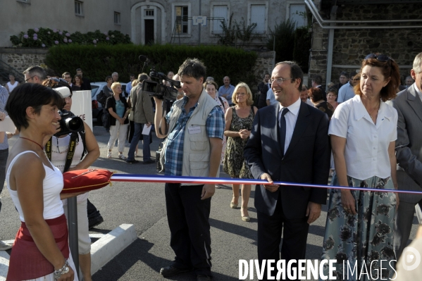 Francois hollande a cahors, tulle et a la fete de la rose de clergoux