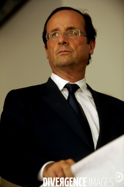 Francois hollande a cahors, tulle et a la fete de la rose de clergoux