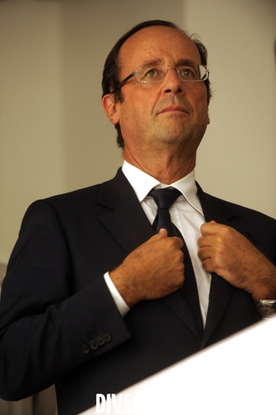 Francois hollande a cahors, tulle et a la fete de la rose de clergoux