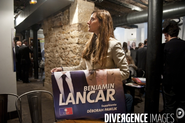 François Fillon en campagne, à Paris, pour les legislatives et le leadership de l UMP