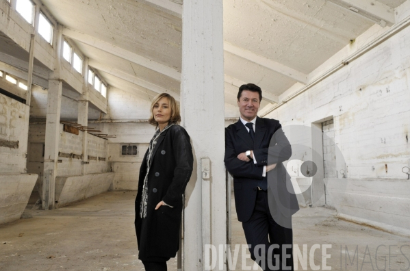 Projet culturel des anciens abattoirs. Christian Estrosi et Sophie Duez