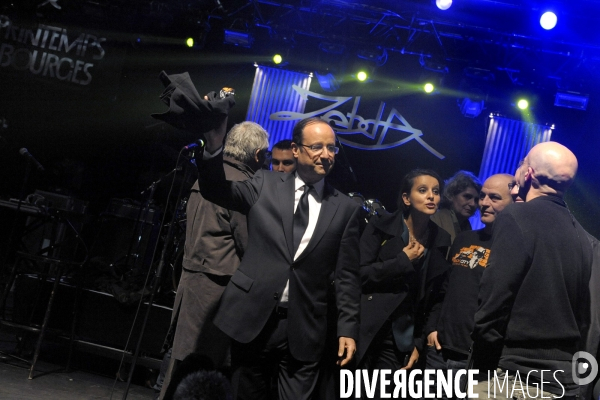 Francois hollande au printemps de bourges