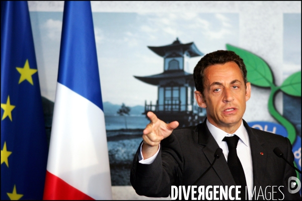 Sommet du G8 - Conference de presse de Nicolas SARKOZY