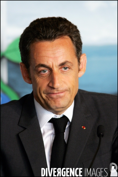 Sommet du G8 - Conference de presse de Nicolas SARKOZY