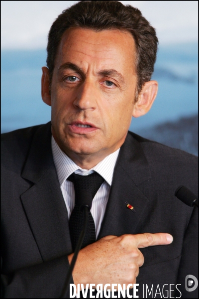 Sommet du G8 - Conference de presse de Nicolas SARKOZY