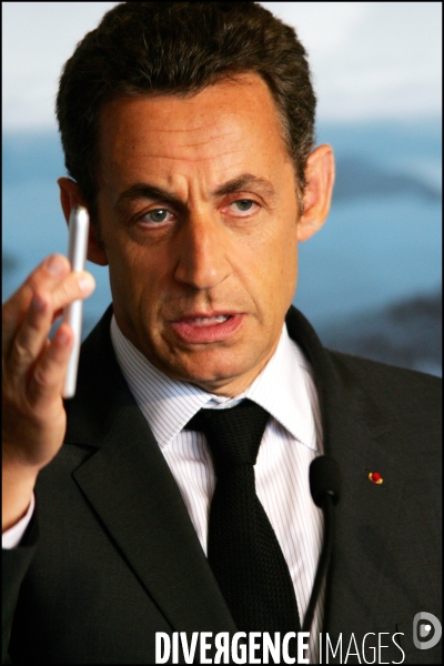 Sommet du G8 - Conference de presse de Nicolas SARKOZY