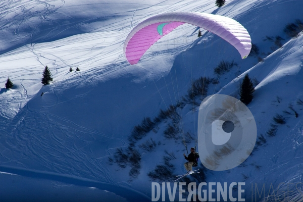 Parapente en ski