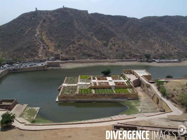 Paysages dans la région du Rajasthan, Inde. Mai 2012.