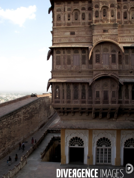 Paysages dans la région du Rajasthan, Inde. Mai 2012.
