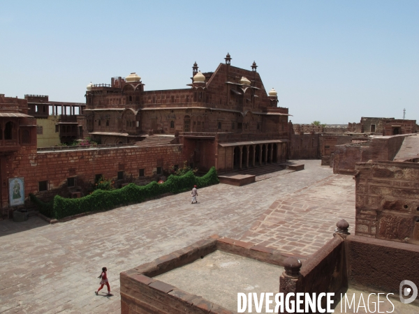 Paysages dans la région du Rajasthan, Inde. Mai 2012.