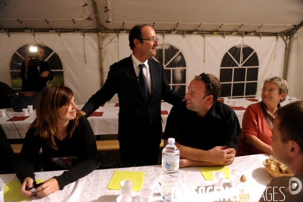 Francois hollande a cahors, tulle et a la fete de la rose de clergoux