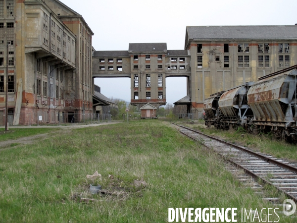 Mines de Potasse d Alsace, 10 ans après la fermeture. Avril 2012.