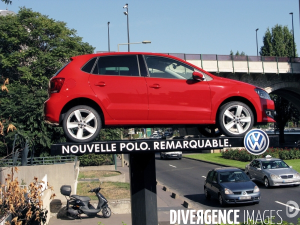 La nouvelle Polo exposée dans  Paris.