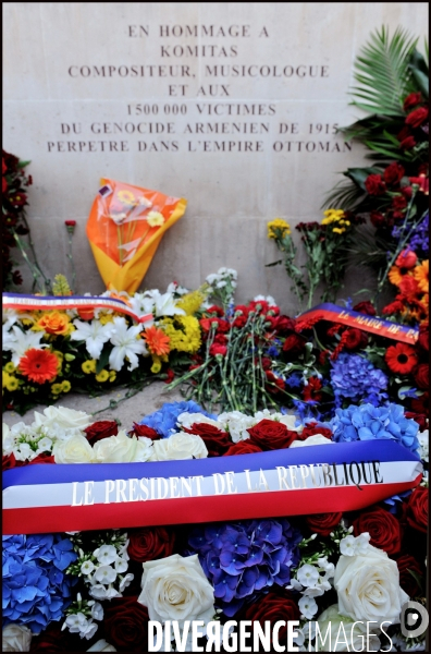 Cérémonie pour la commémoration du 97ème anniversaire du Génocide arménien