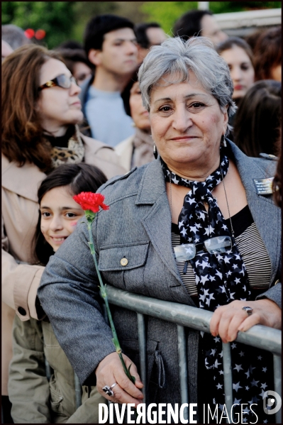 Cérémonie et manifestation pour la commémoration du 97ème anniversaire du Génocide arménien