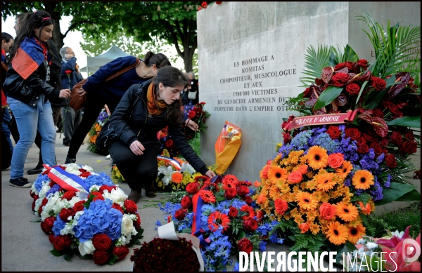 Cérémonie et manifestation pour la commémoration du 97ème anniversaire du Génocide arménien