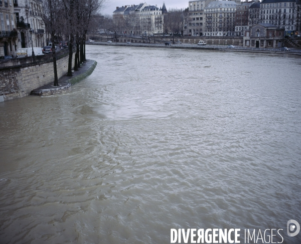 La Seine en crue,  flood waters
