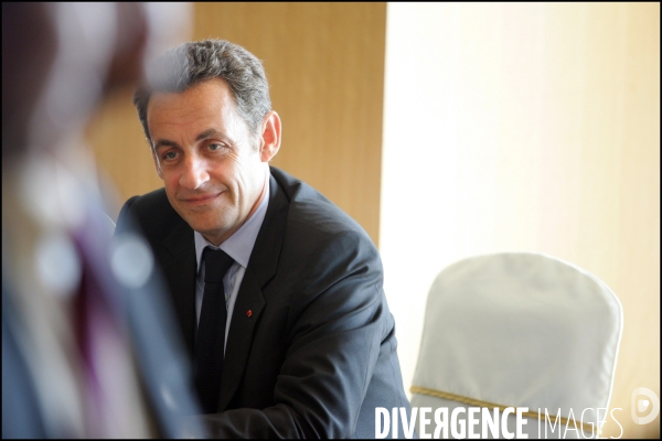 Sommet du G8 - Rencontre bilaterale entre Nicolas SARKOZY et Hu JINTAO