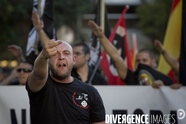 Manifestation Fasciste a Madrid