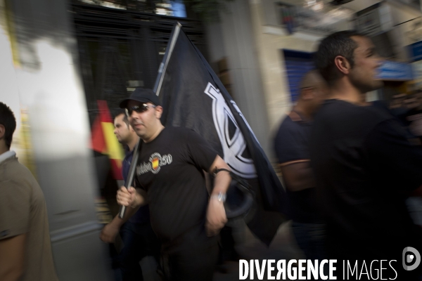 Manifestation Fasciste a Madrid