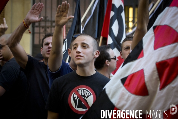 Manifestation Fasciste a Madrid