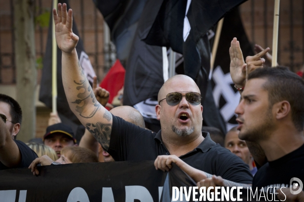 Manifestation Fasciste a Madrid