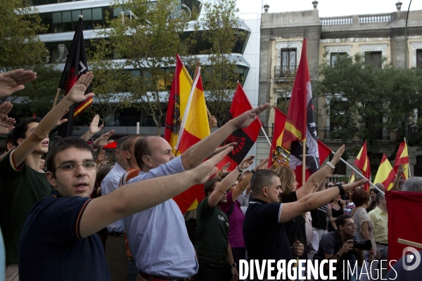 Manifestation Fasciste a Madrid