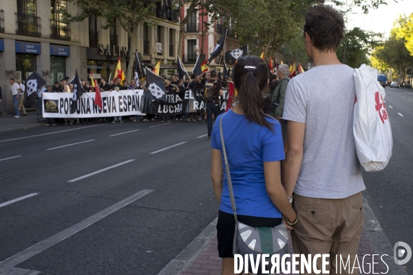 Manifestation Fasciste a Madrid