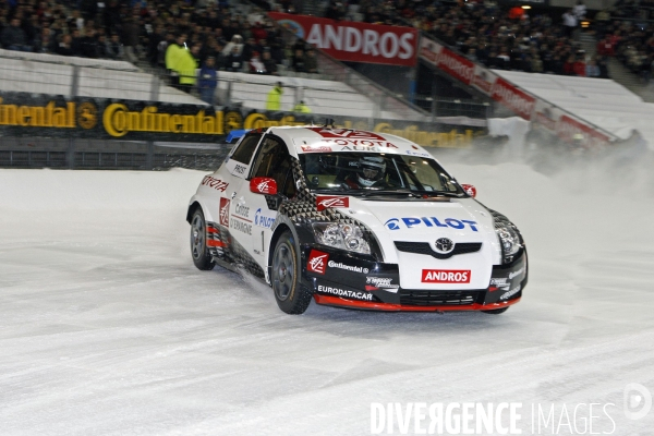 Alain PROST gagne la Super Finale du Trophée Andros au Stade de France.