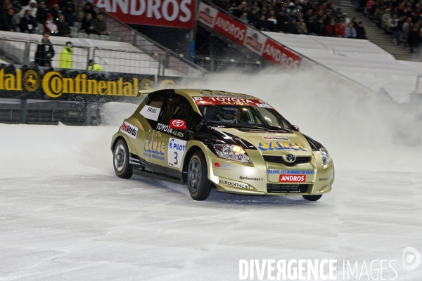 Alain PROST gagne la Super Finale du Trophée Andros au Stade de France.