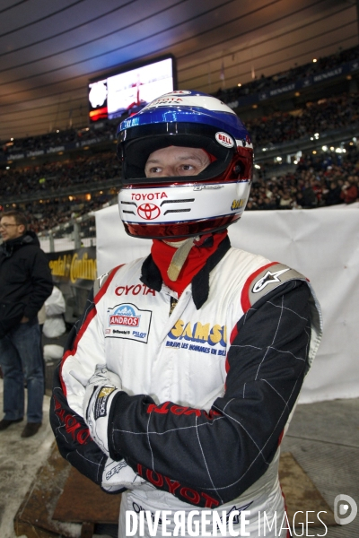 Alain PROST gagne la Super Finale du Trophée Andros au Stade de France.