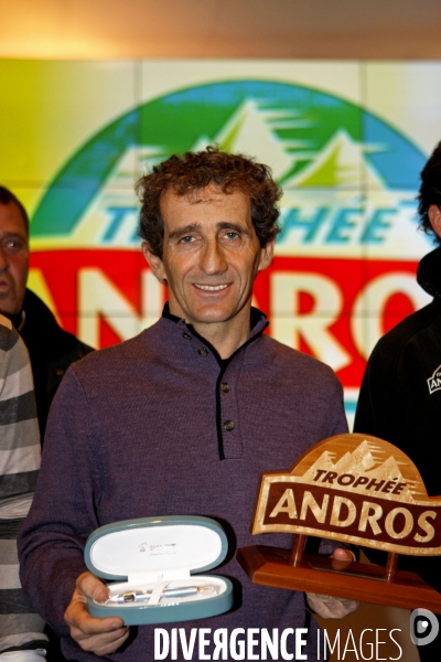 Alain PROST gagne la Super Finale du Trophée Andros au Stade de France.