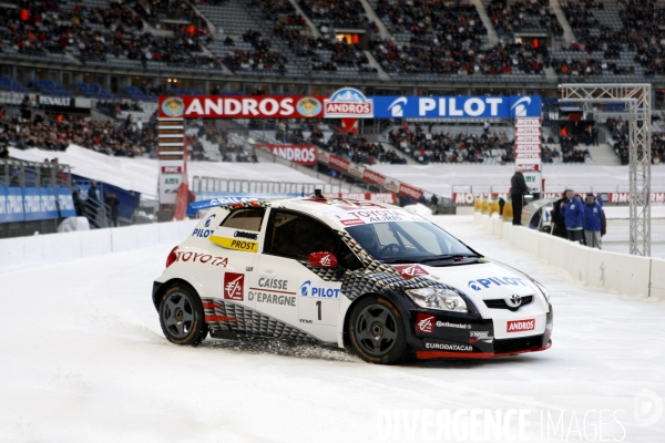 Alain PROST gagne la Super Finale du Trophée Andros au Stade de France.