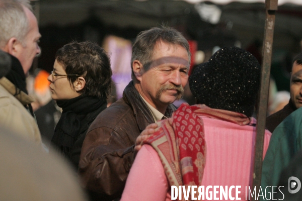 Jose Bove en Campagne a Saint Denis le 03 avril