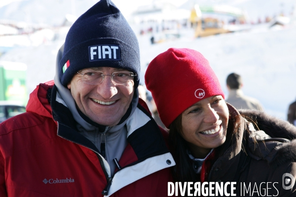 Jean-Pierre PERNAUT et Nathalie MARQUAY à Val Thorens.